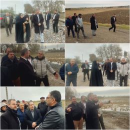 بازدید میدانی دکترحسن حسن‌نتاج نماینده مردم شریف شهرستان بابل در مجلس شورای اسلامی از راه ارتباطی روستای مرزون‌آباد به اول پل روستای نی‌کلا جهت پیگیری و انجام زیرسازی و آسفالت